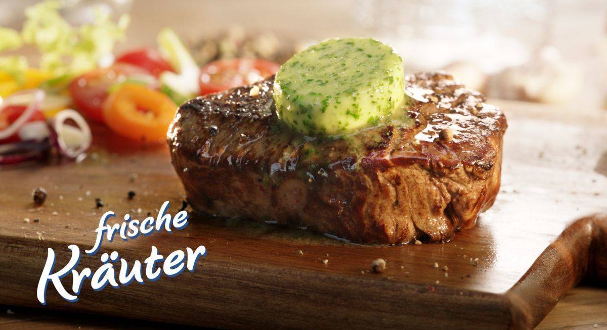 Nach zweijähriger Abstinenz kehrt die Meggle Kräuterbutter auf den TV-Bildschirm zurück.