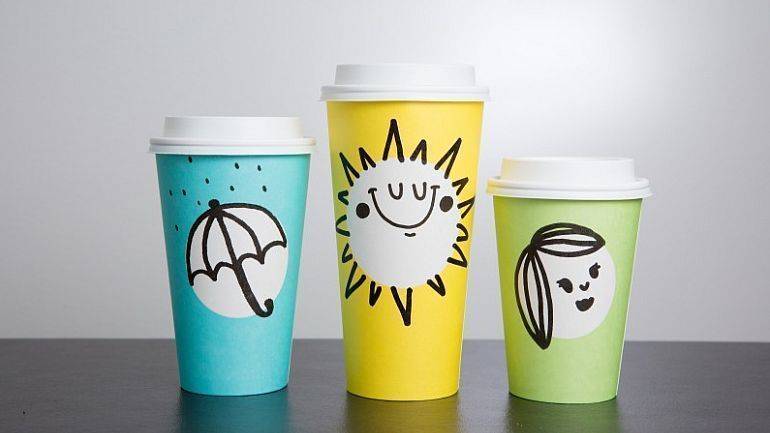 Die Frühlings-Kollektion von Starbucks. Rabatt gewährt die Kaffeekette denen, die ihre eigenen Becher mitbringen.