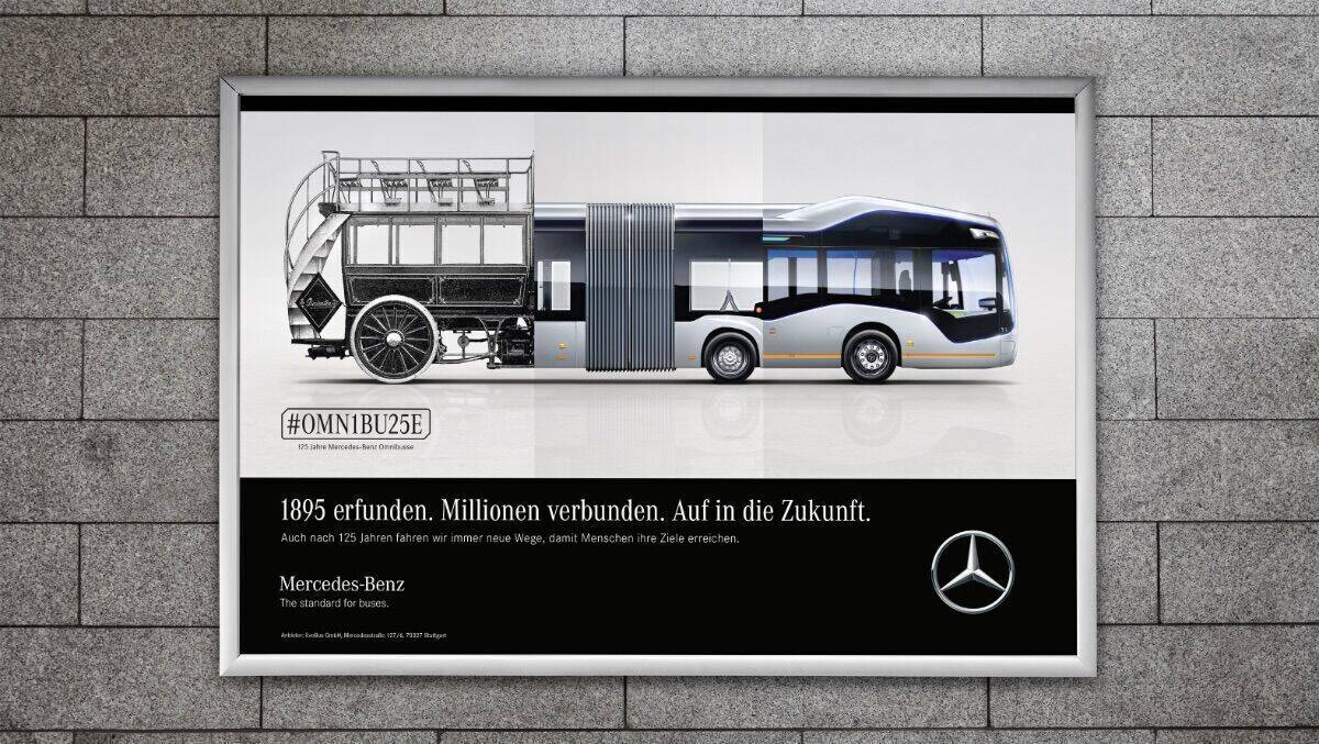 Der Omnibus hat sich in den letzten 125 Jahren gehörig weiter entwickelt.