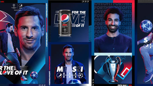 Leo Messi und Mohamed Salah gehen für Pepsi All-in.