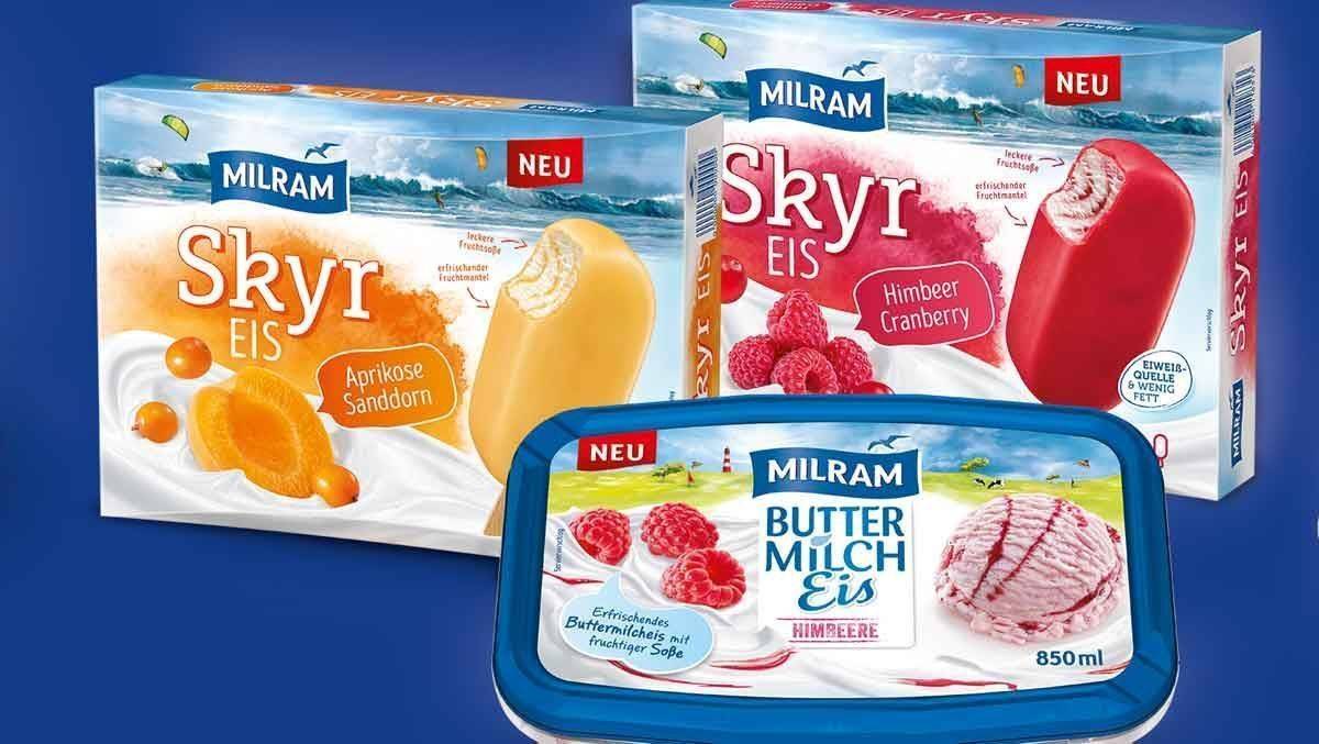 Skyr für die heiße Jahreszeit und dazu noch Buttermilch-Eis - Milram greift im Eismarkt an