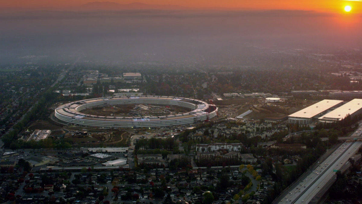 Apple Park, wie ihn Apple in einem Video präsentiert.