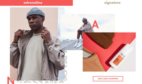 Passend zum Axe-Deo gibt es den Look von Asos.