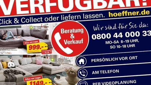 Das Zeitungs-Motiv von Höffner schafft es auf Platz zwei im aktuellen W&V Data-Ranking der 30 teuersten Motive.