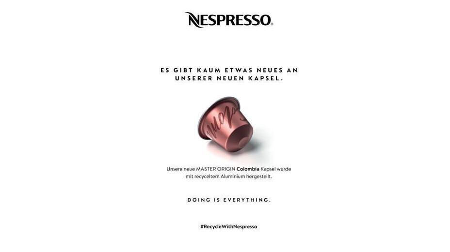 Nespresso Wirbt Furs Recycling Seiner Kapseln W V