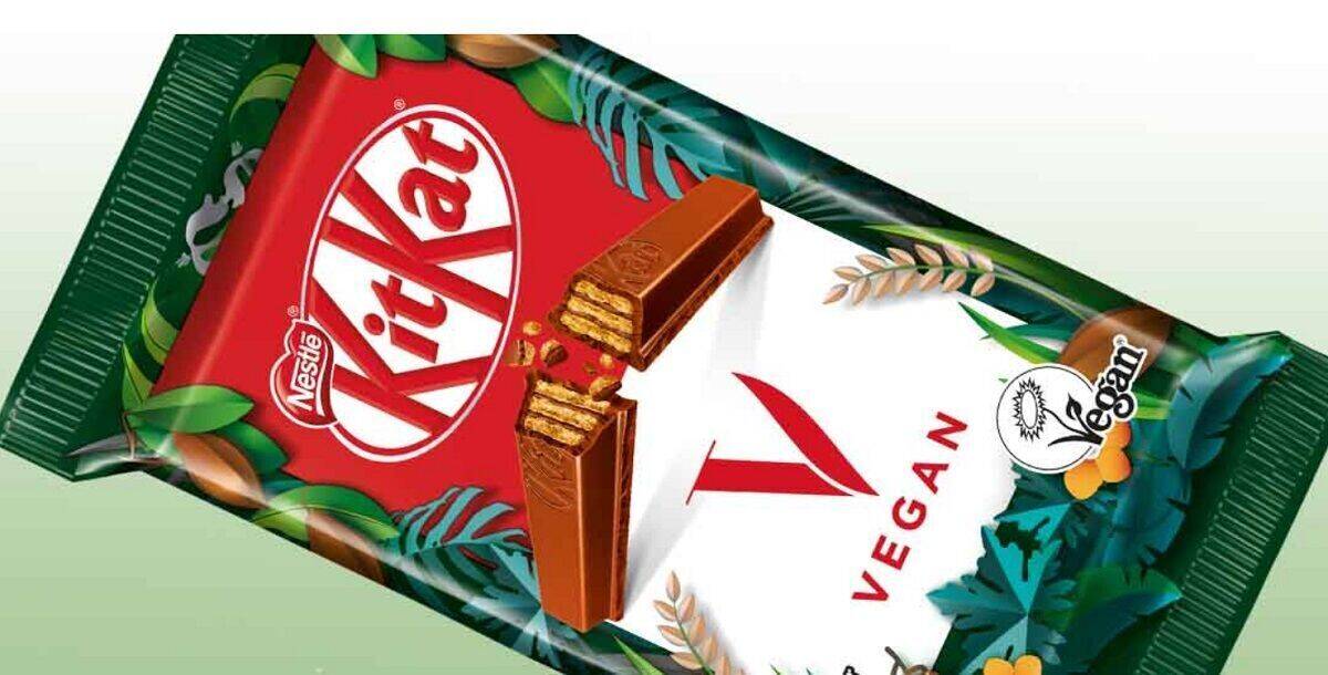 Noch in 2021 bringt Nestlé die vegane Variante von Kitkat, Kitkat V, weltweit auf den Markt.