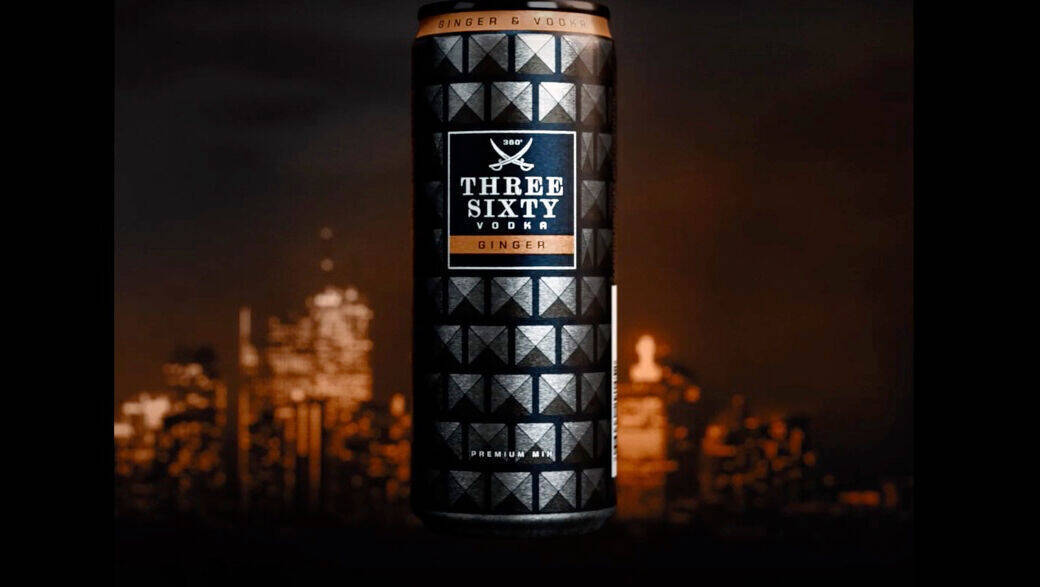 Premium-Marke Three Sixty Vodka von Schwarze & Schlichte launcht Spots und Kampagne zu den neuen Longdrink-Sorten Ginger und Mate.