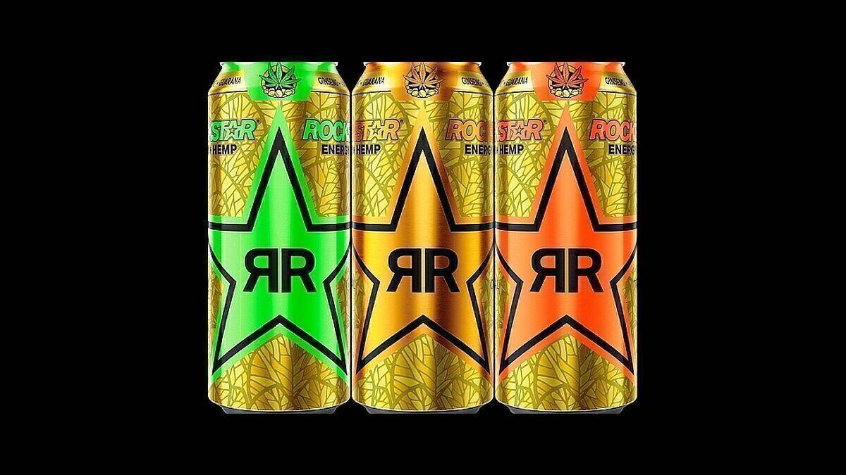 Die deutschen Konsumenten kommen als erste in den Genuss der neuen Energy-Drink-Range mit Hanf von Rockstar.