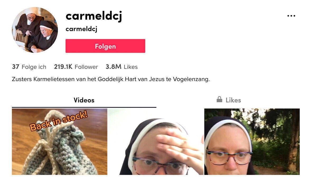 Die Nonnen des niederländischen Klosters Casa Carmeli sind auch Stars auf TikTok