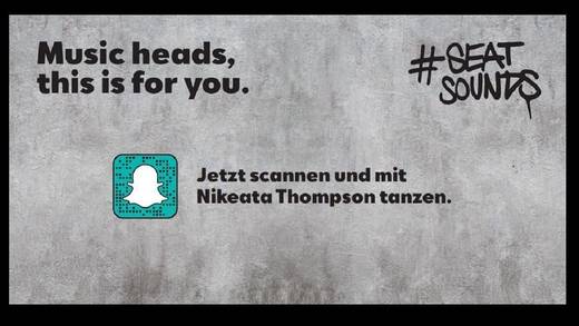 Wer nicht auf den Festival ist, kann über Snapchat mittanzen.