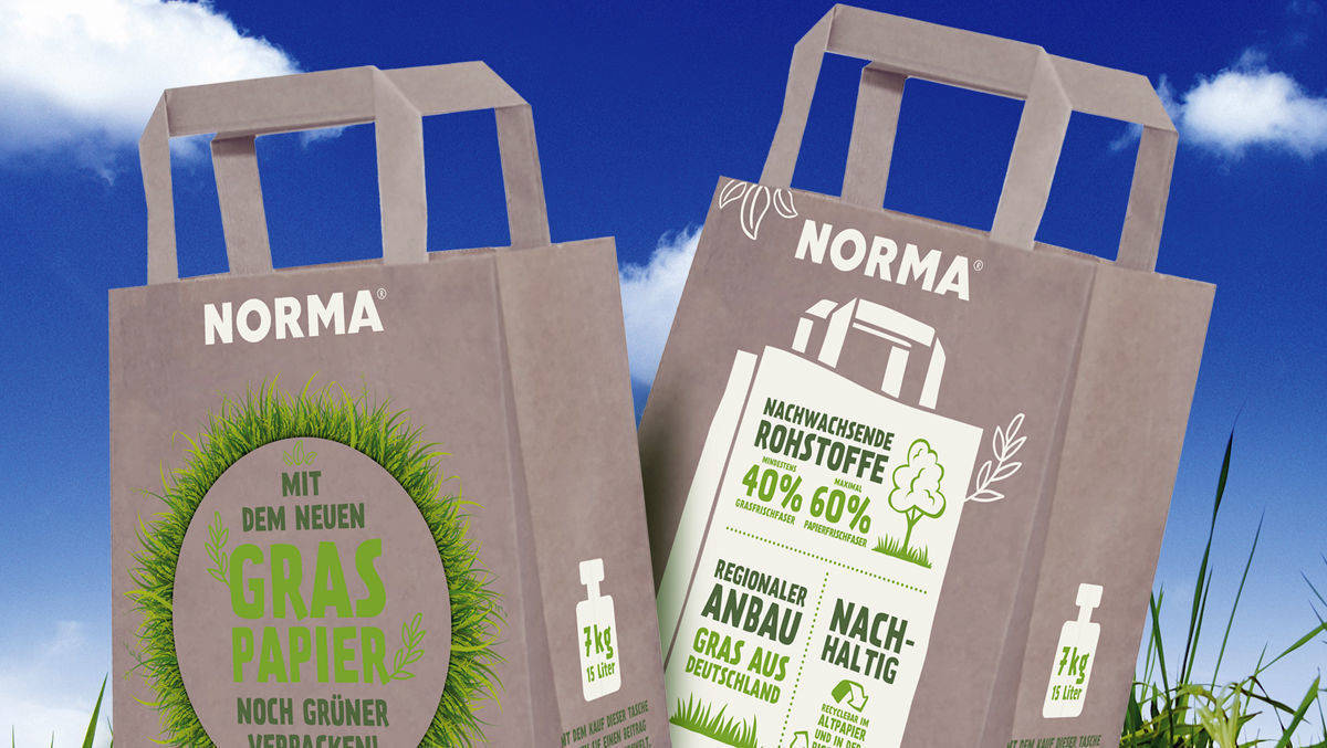 Norma führt Graspapier-Tüten ein.