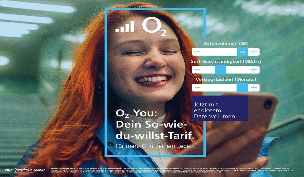 Mit der neuen Kampagne bewirbt O2 seine flexiblen Unlimited-Tarife.