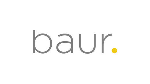 Das neue Baur-Logo wirkt frisch und modern.