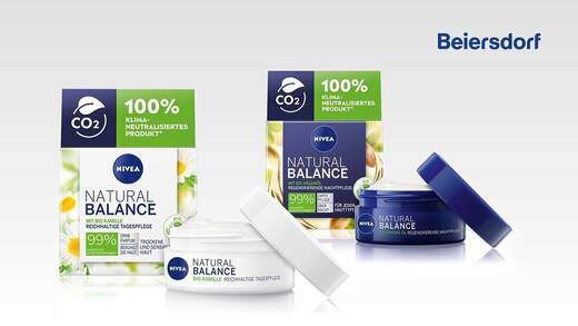 Die Verpackungen der Nivea Natural Balance Serie werden weltweit von erdölbasiertem Plastik auf erneuerbaren Kunststoff umgestellt.