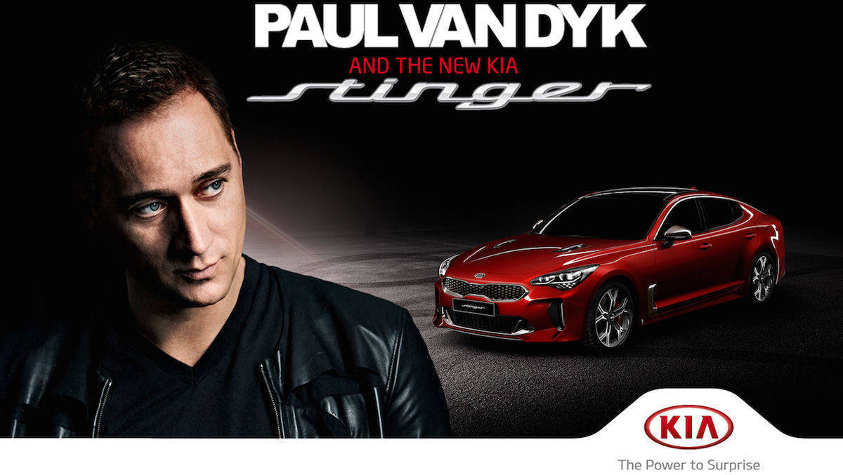 Paul van Dyk wirbt für das neue Kia-Modell Stinger.