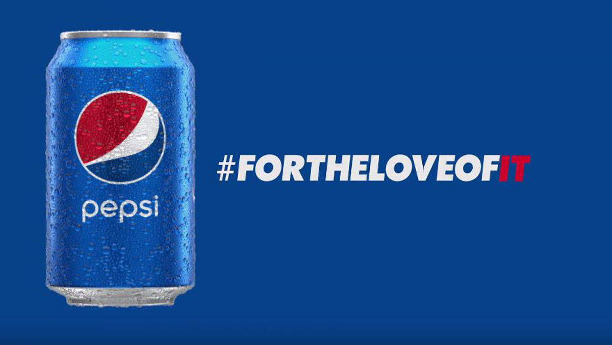 Pepsi erneuert seinen Claim und setzt zukünftig auf "For the love of it" .