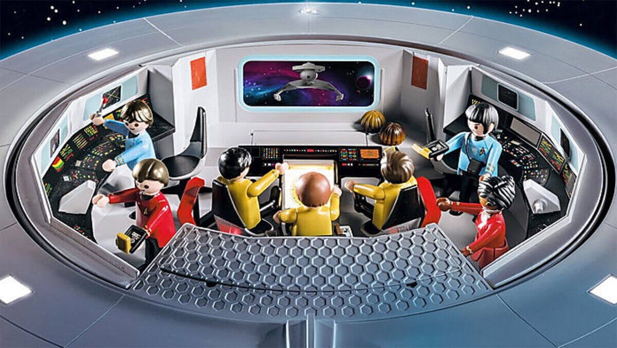 Alle Mann an Bord der "70548 Star Trek – U.S.S. Enterprise NCC-1701"