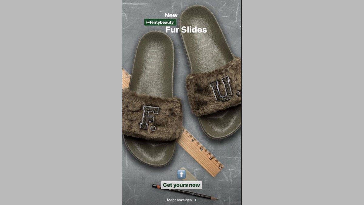 Rihanna puma schlappen store