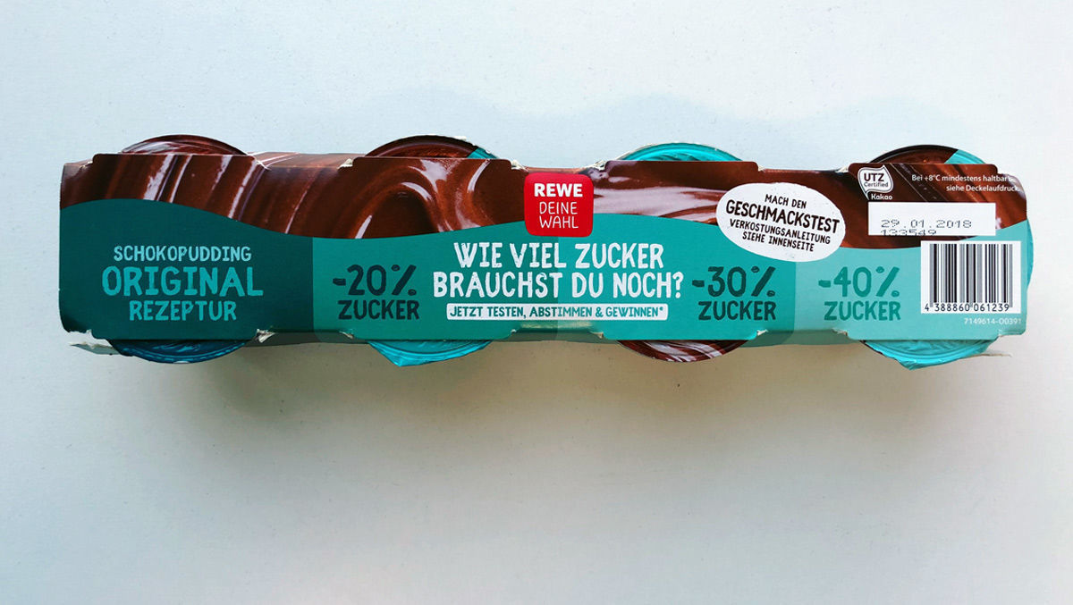RewePuddingTest Wie wenig Zucker erträgst du? W&V