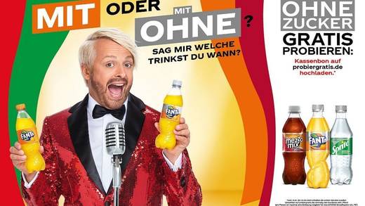 Ross Anthony wirbt für Coca-Cola.
