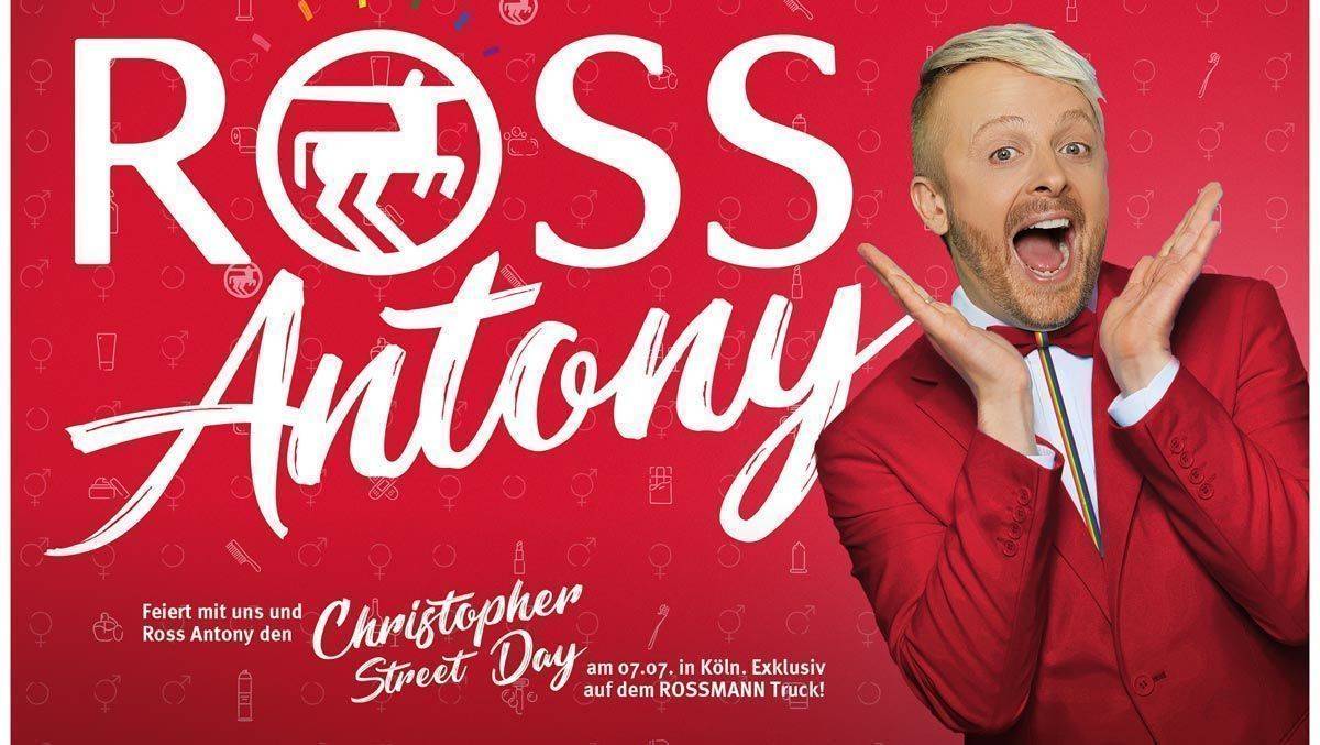 Rossmann wird zum Christopher Street Day zu RossAntony.