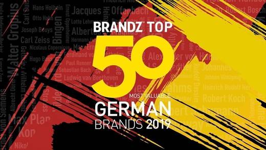 2018 veröffentlichten WPP und Kantar zum ersten Mal das Ranking der 50 wertvollsten deutschen Marken.
