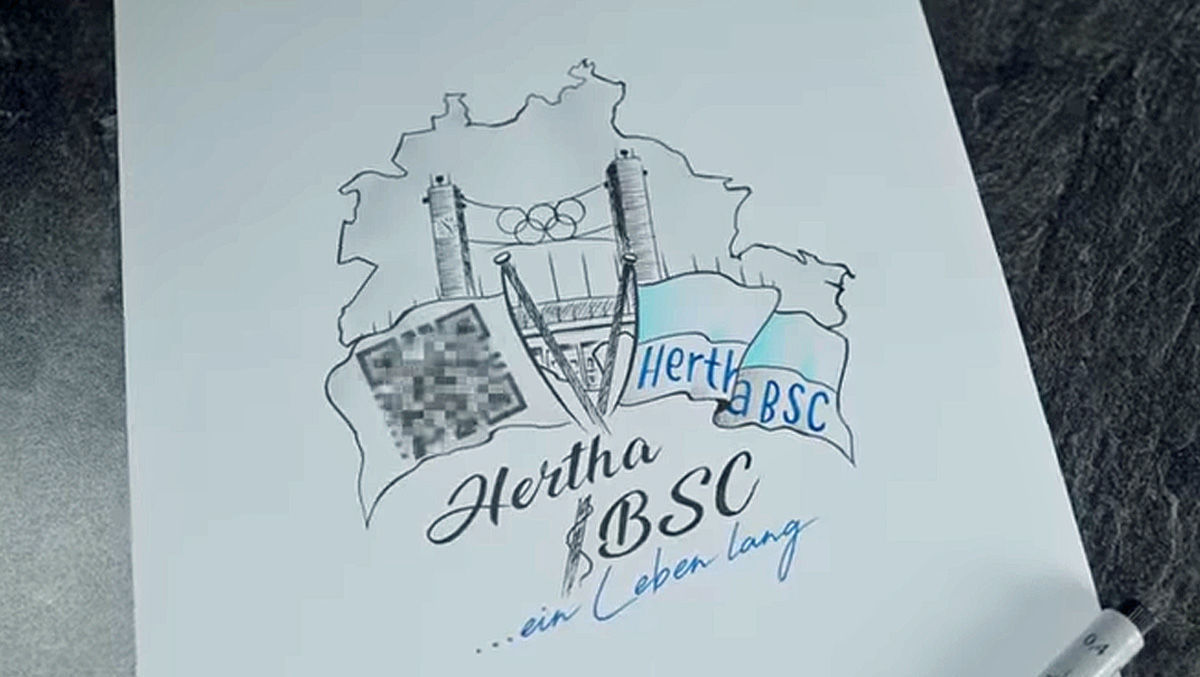 Schräge FanAktion von Hertha BSC Tattoo gegen Dauerkarte W&amp;V