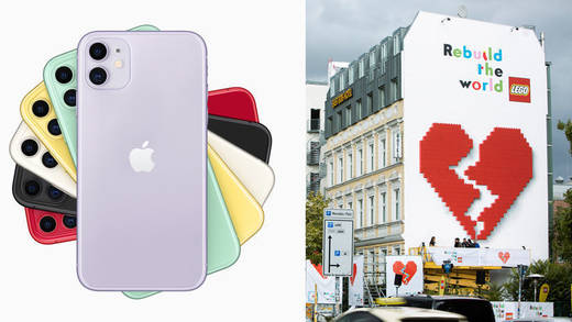 Apple (iPhone 11), Lego (aktuelle Kampagne) und Samsung (Galaxy Fold): Diese Marken sind den Deutschen am wichtigsten.