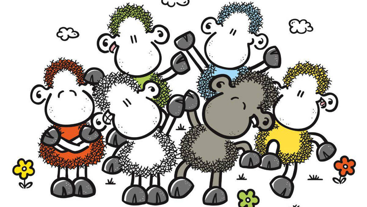Mit diesen bunten Schafen will Sheepworld zeigen, dass das Unternehmen für Vielfalt steht.