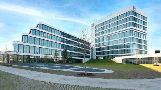 Das neue Firmengebäude von Aldi Nord in Essen.