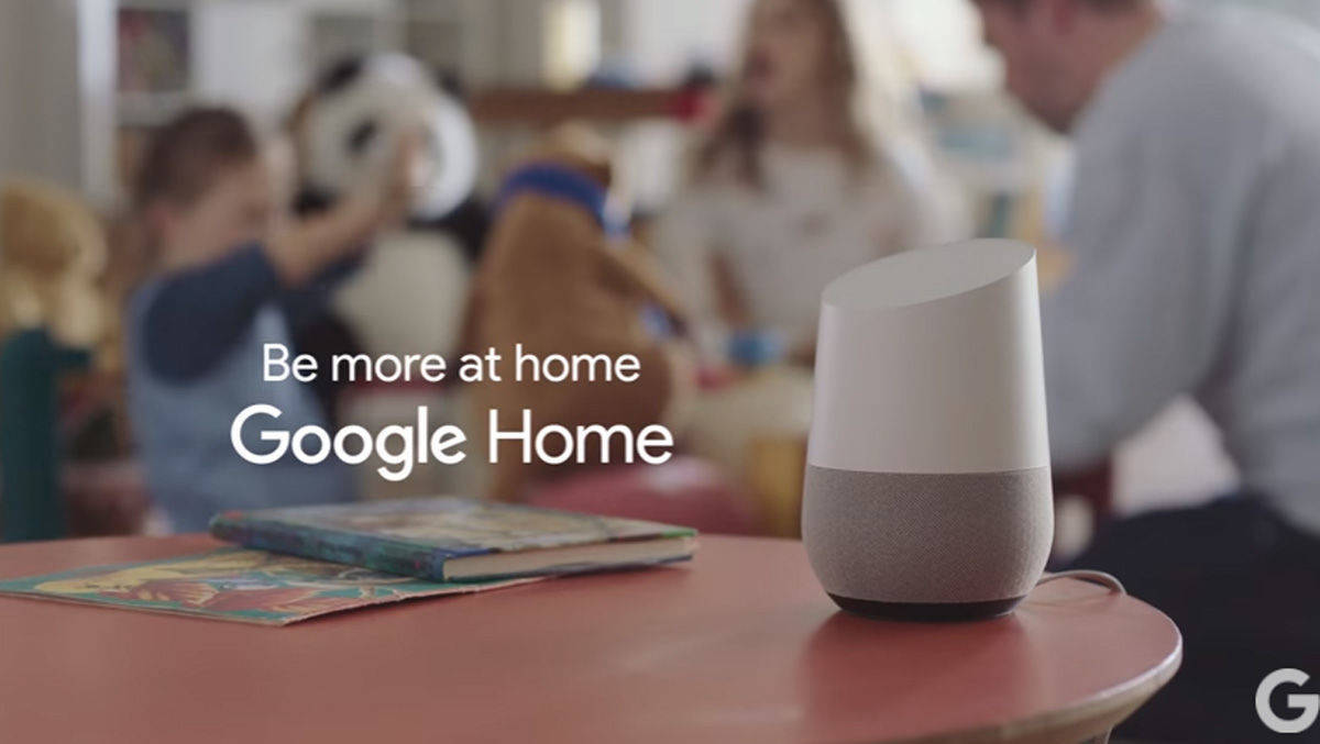 Google trommelt für seinen Sprachassistenten Google Home. 