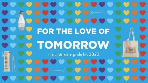 Ein Sortiment aus regenbogenfarbenen Accessoires ergänzt das Portfolio von Sodastream