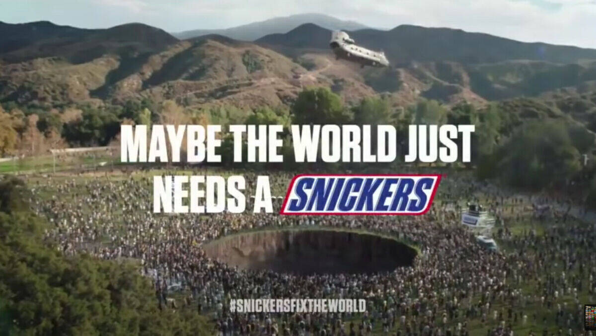 Das war der Snicker-Spot beim Super Bowl 2020.