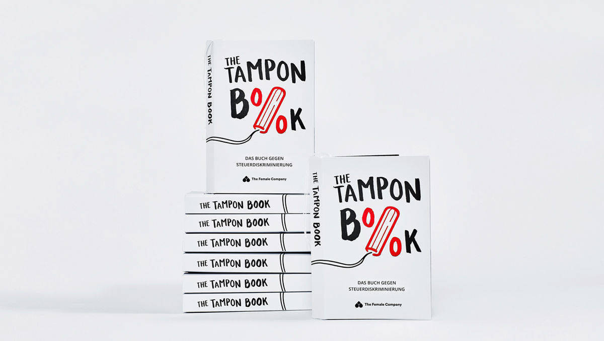Mit dem Tampon Book machten Scholz & Friends und The Female Company auf die ungerechte Besteuerung von Hygieneartikeln aufmerksam.