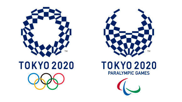 Das neue Logo für Tokio 2020 des japanischen Künstlers Asao Tokolo.