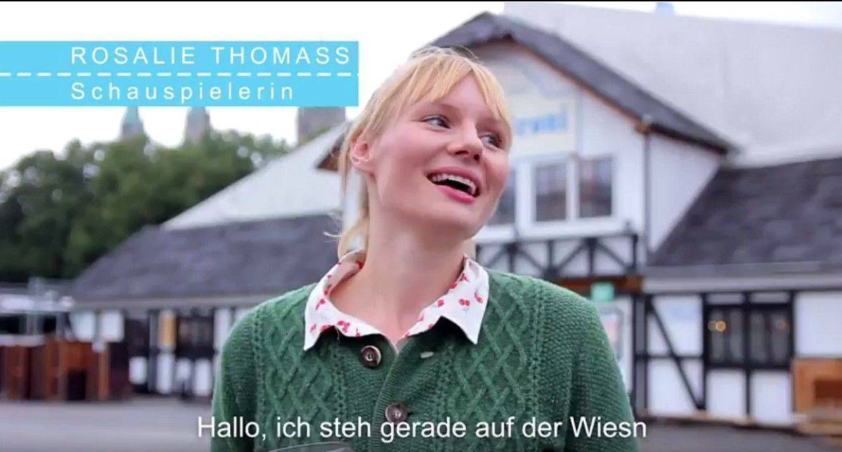 Schauspielerin Rosalie Thomass wirbt für die Prostspenden-Aktion der Münchner Tafel.