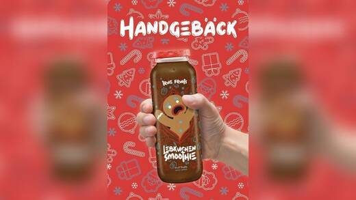 So sieht der "Lebkuchen-Smoothie" aus, der rechtzeitig vor Weihnachten in die Läden kommt.