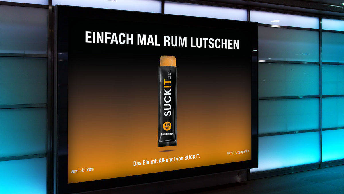 Ein Plakatmotiv von Suckit.