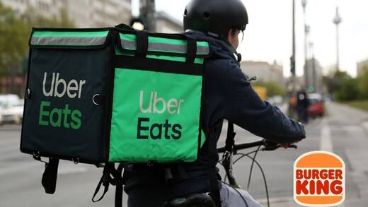 Burger King baut Lieferservice mit Uber Eats in Deutschland aus.