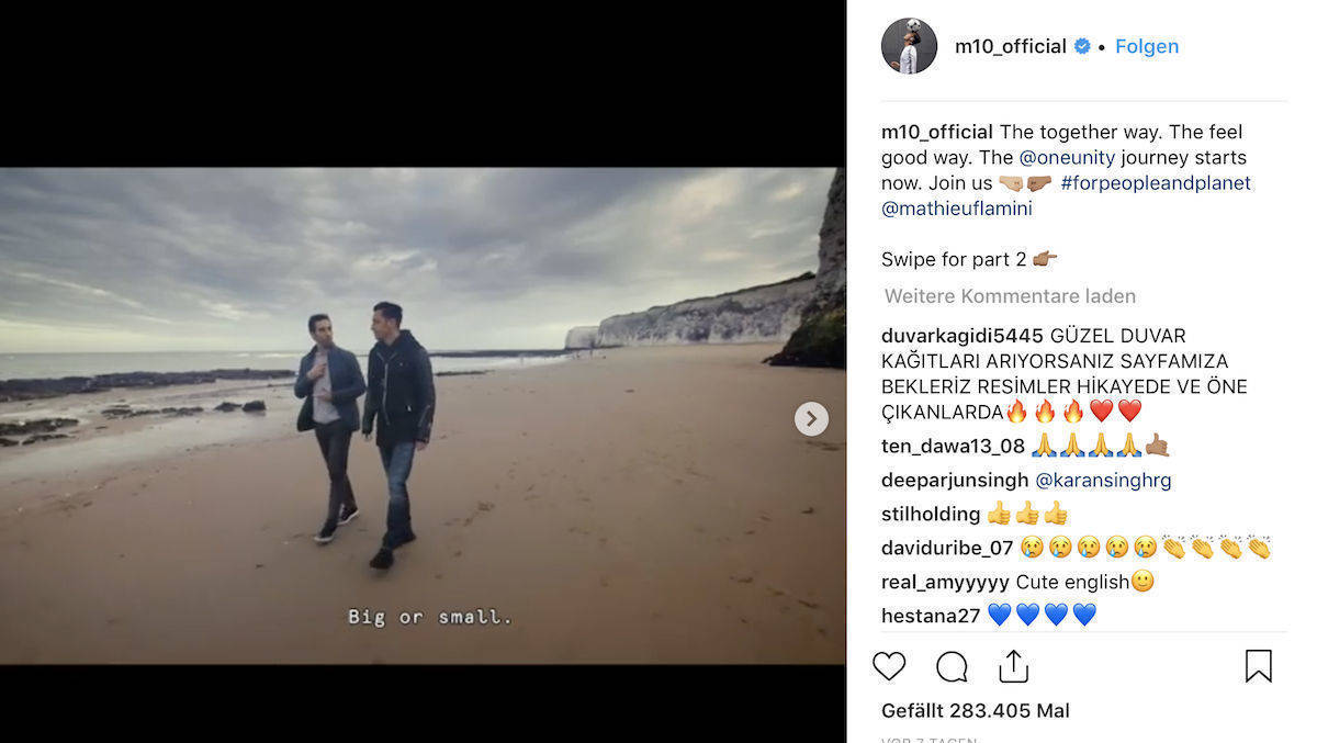 Spielten zusammen bei Arsenal London und machen jetzt Kosmetik: Mesut Özil und Mathieu Flamini.