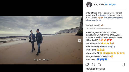 Spielten zusammen bei Arsenal London und machen jetzt Kosmetik: Mesut Özil und Mathieu Flamini.