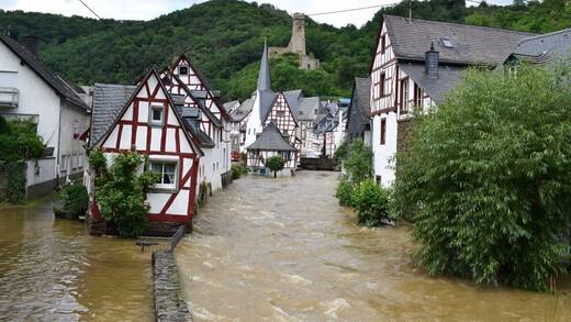 Auch der rheinland-pfälzische Ort Monreal in der Eifel stand bei der Jahrhundertflut unter Wasser.
