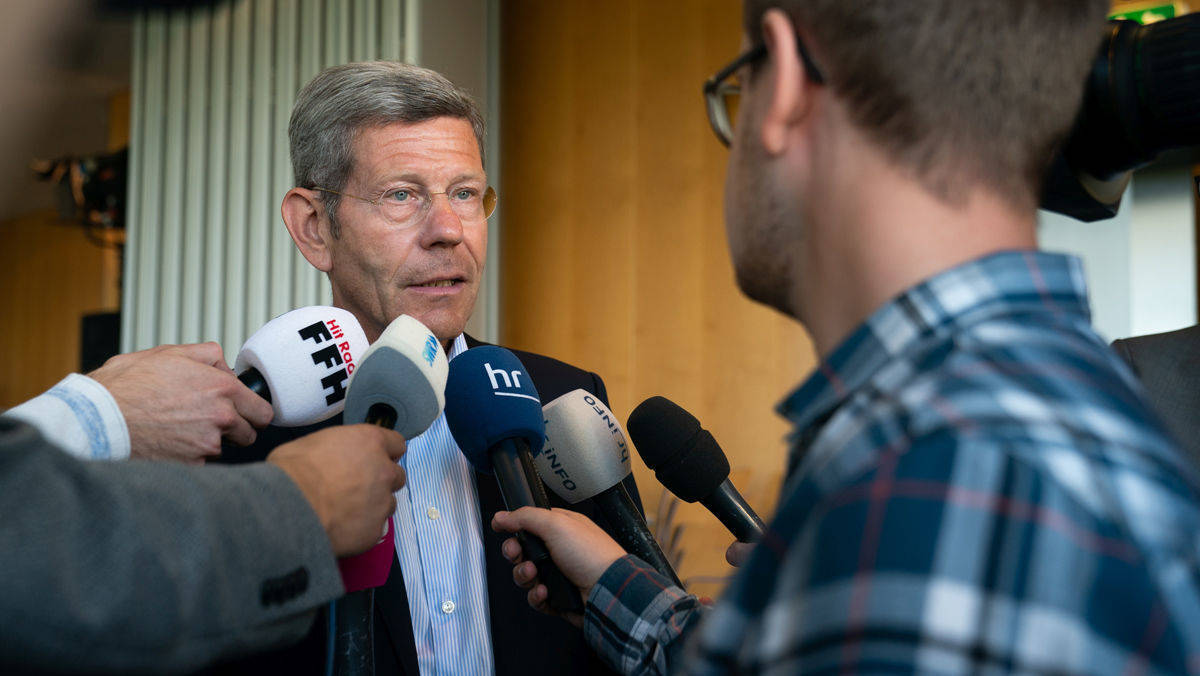 Scheidender VDA-Präsident: Bernhard Mattes auf der IAA-Eröffnungspressekonferenz.