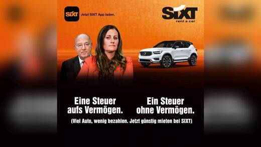 Bei Sixt braucht man kein Vermögen, um ans Steuer zu kommen.