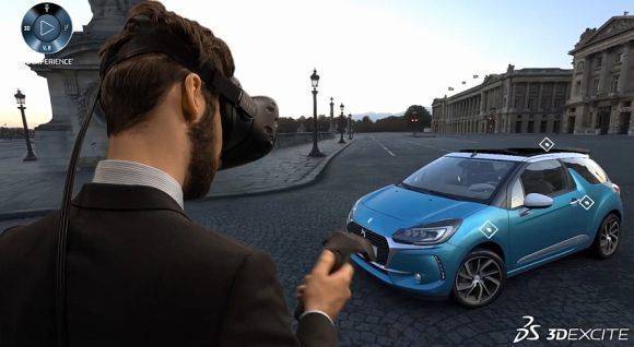 Virtuelle Auto-Präsentation für Citroën - der Kunde sitzt im oder steht vor dem Auto