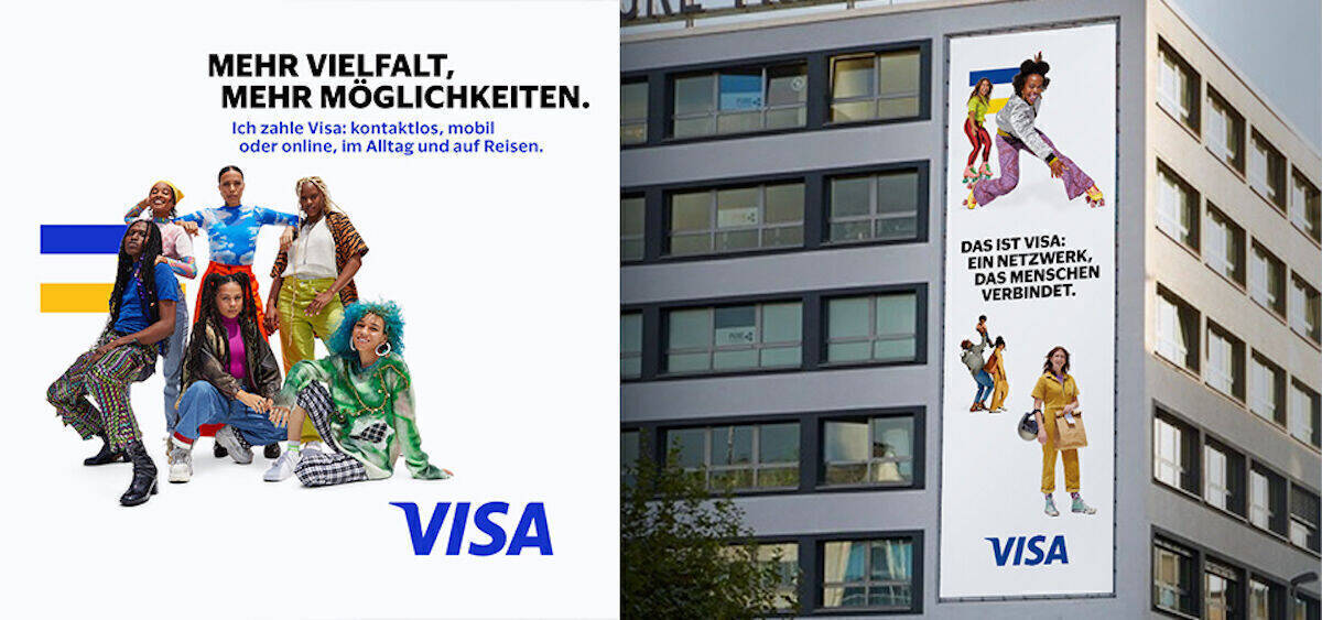 Die Herbstkampagne von Visa wird global ausgerollt.