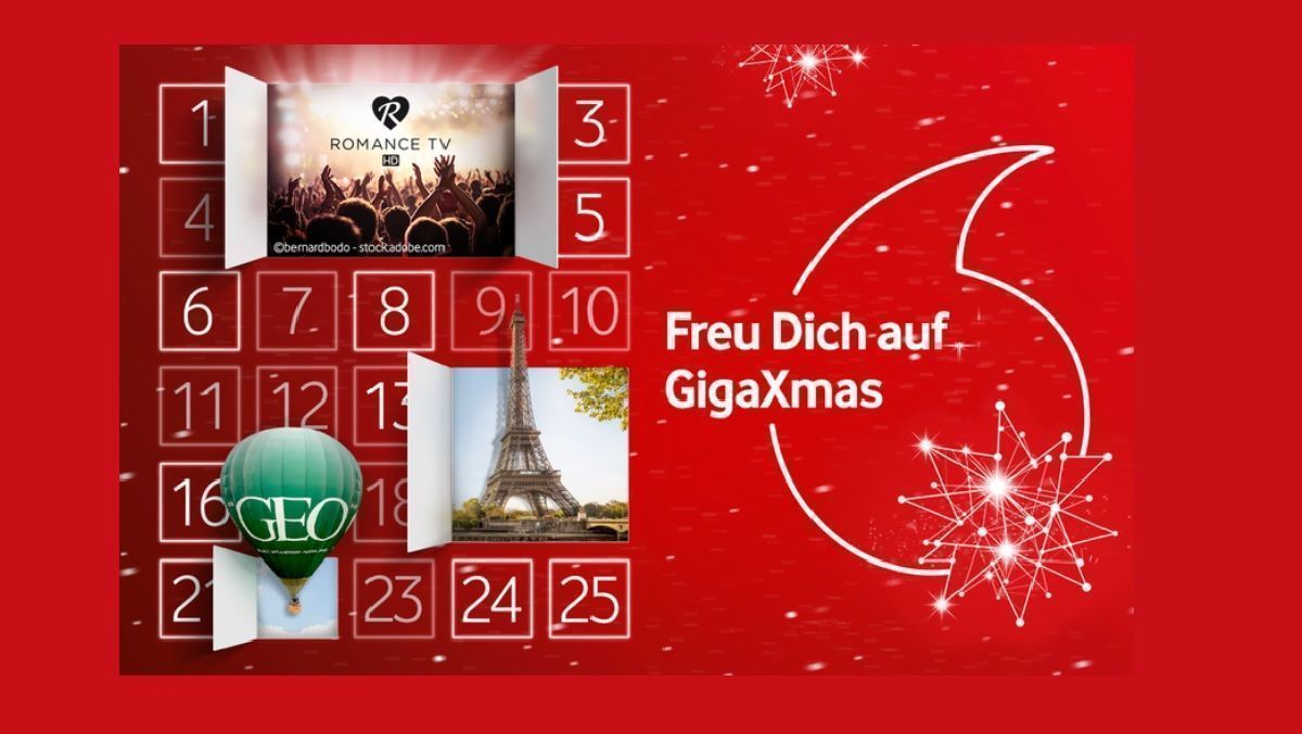 Vodafon startet Adventskalender für Fernsehfans W&V