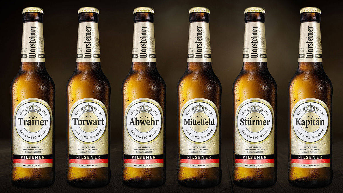 Warsteiner setzt im Vorfeld der Fußball-WM auf diese Sechserkette.