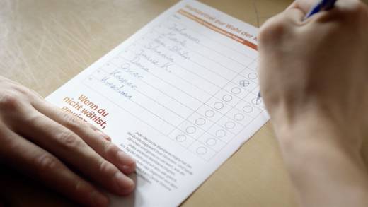 Das Material wie bei einer echten Wahl: Wertet die Wahl zum/r Klassensprecher/in deutlich auf