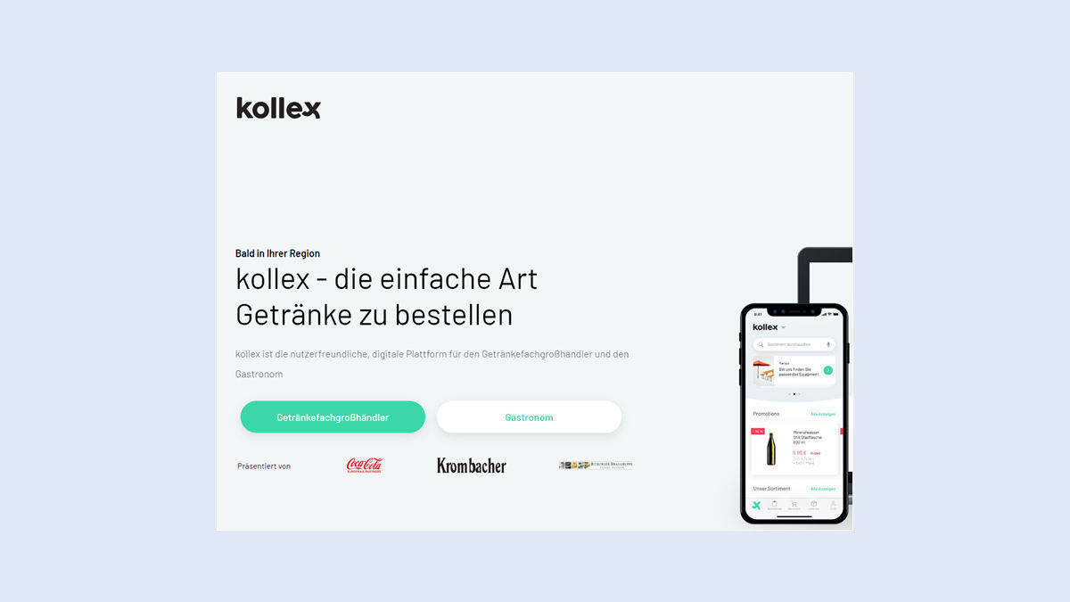 Die neue Bestell-Plattform für Hotels und Gastwirte.